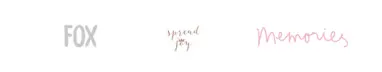 PRINT FOX, SPREAD JOY, MEMORIES