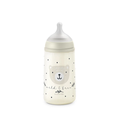 Biberon SX Pro 270ml, debit mediu M - bej | Wild & Free 2