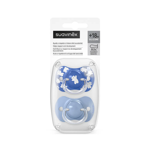 Suzeta fiziologică SX Pro +18 luni, 2 bucăți – albastru | Wild & Free 7