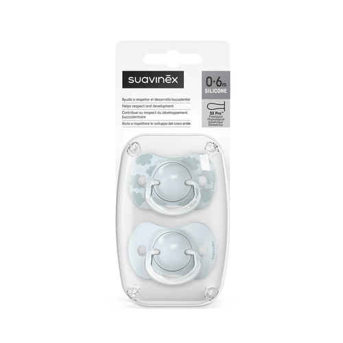 Suzeta fiziologică SX Pro 0–6 luni, 2 buc – albastru | Dreams 5