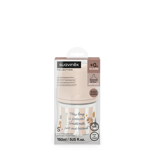 Biberon SX Pro Premium 150ml, debit lent S - roz | Wonderland 3