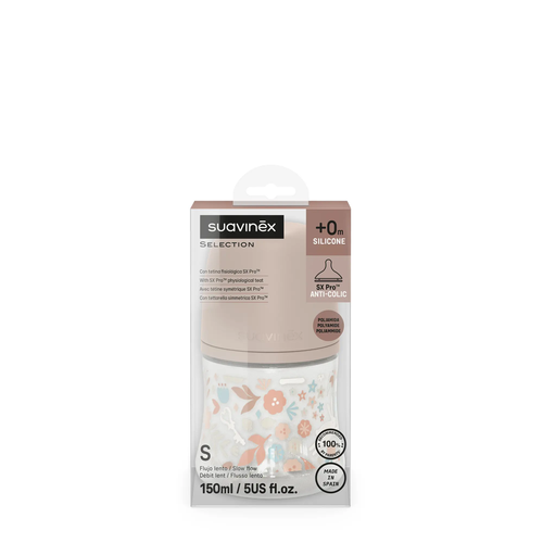Biberon SX Pro Premium 150ml, debit lent S - liberty roz | Wonderland 3