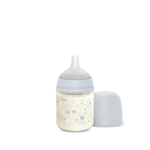 Biberon din sticlă 120 ml SX Pro, debit lent S - liberty albastru | Wonderland 2