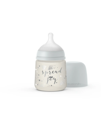 Biberon SX Pro 150ml, debit lent S –  Coroană Gri | Spread Joy 2