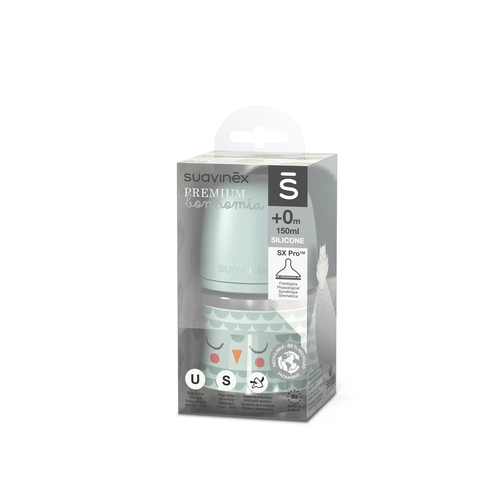 Biberon 150 ml SX Pro, debit lent S - mentă | Bonhomia 3