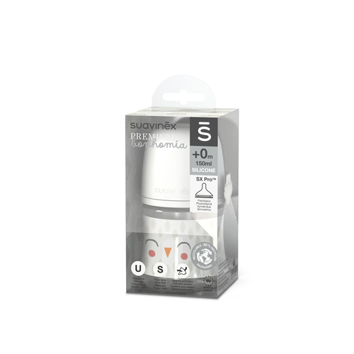 Biberon 150 ml SX Pro, debit lent S - bej | Bonhomia 3
