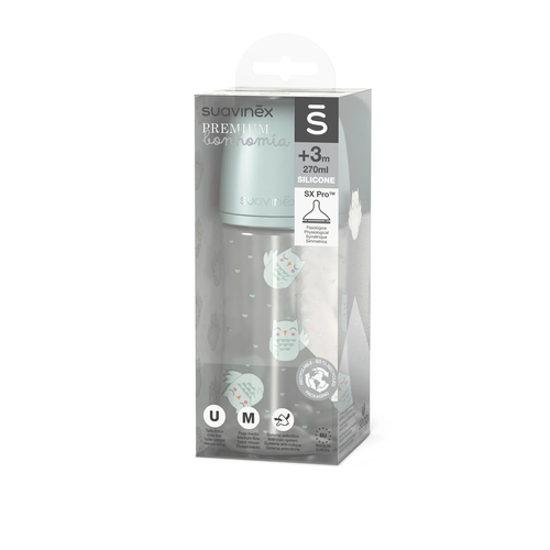 Biberon 270 ml SX Pro, debit mediu M - mentă | Bonhomia 3
