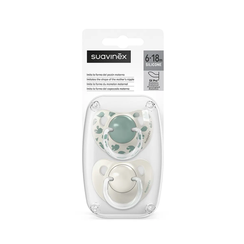 Suzeta anatomica SX Pro 6-18 luni, 2 bucăți – mentă | Birdies 5