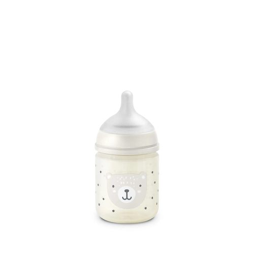 Biberon din sticlă 120 ml SX Pro, debit lent S - liberty bej | Wonderland 2