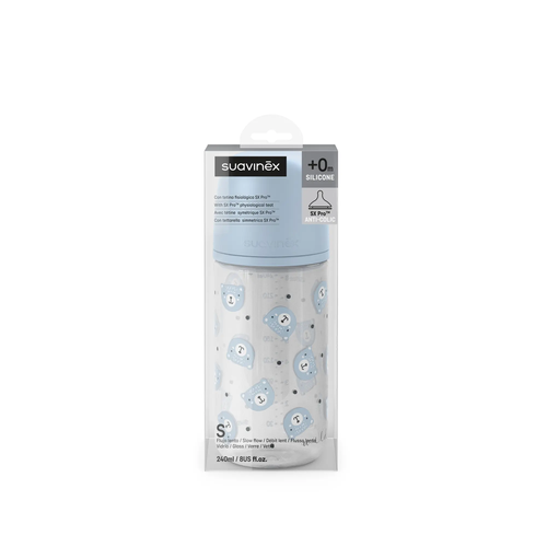 Biberon 240 ml SX Pro, debit mediu M - bej | Wonderland 3