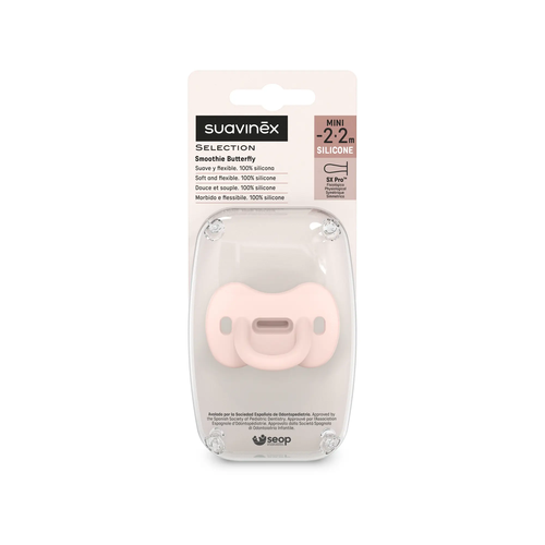 Suzetă fiziologică SX Pro 0–6 m – fluture roz | Colour Essence 5