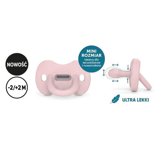 Suzetă fiziologică SX Pro 0–6 m – fluture roz | Colour Essence 3