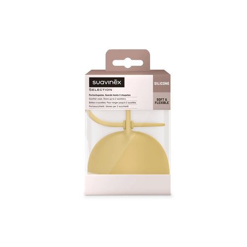 Cutie din silicon pentru suzetă – muștar | Colour Essence 3