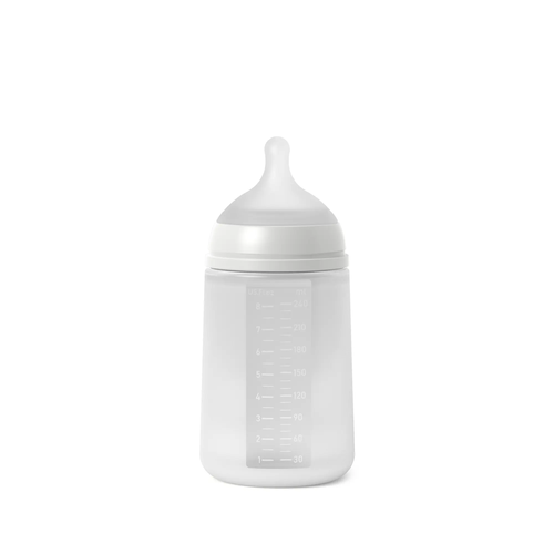 Biberon din silicon SX Pro 240 ml, debit mediu – transparentă | Colour Essence 2