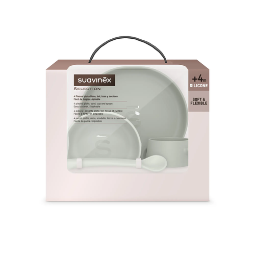 Set diversificare din silicon +4 luni – verde | Colour Essence 3