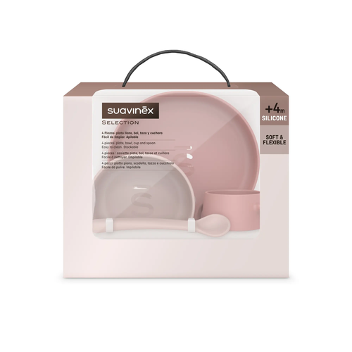 Set diversificare din silicon +4 luni – roz | Colour Essence 3