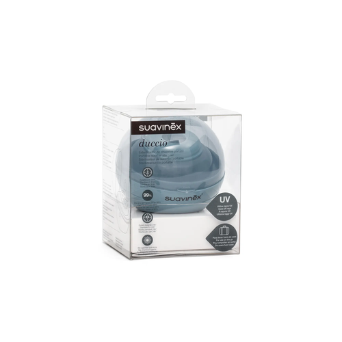 Sterilizator UV portabil pentru suzete – gri-albastru | Duccio 4