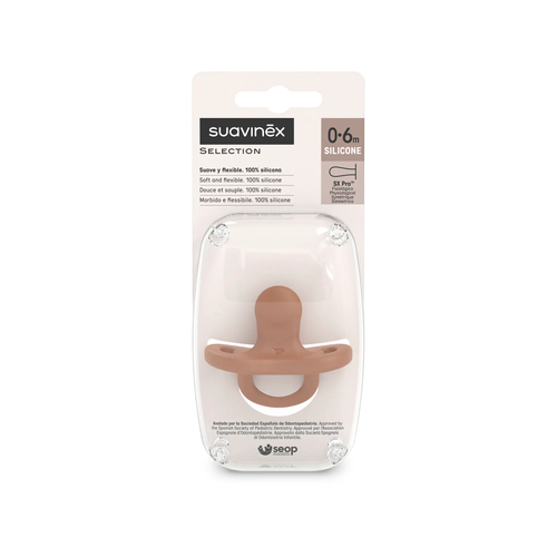 Suzetă fiziologică SX Pro 0–6 m – caramida | Colour Essence 4