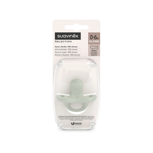 Suzetă fiziologică SX Pro 0–6 m – verde | Colour Essence 3