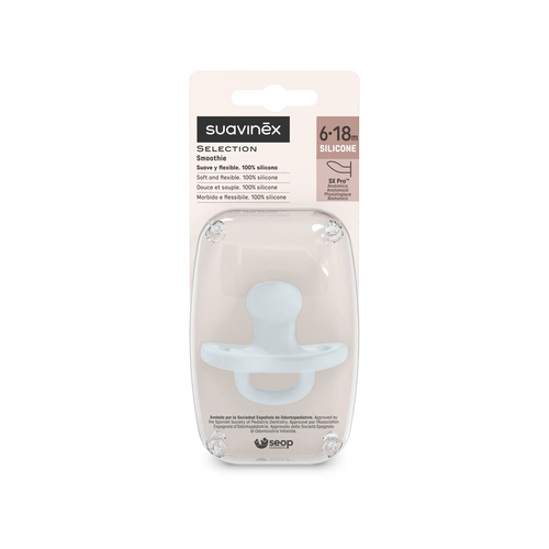 Suzetă anatomică SX Pro 6–18 m – albastru deschis | Colour Essence 3