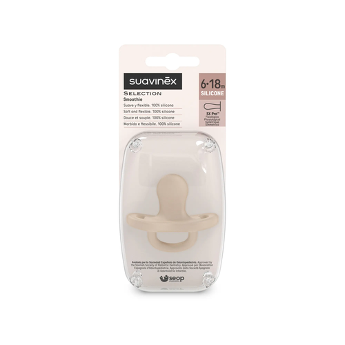 Suzetă fiziologică SX Pro 6–18 m – bej | Colour Essence 3