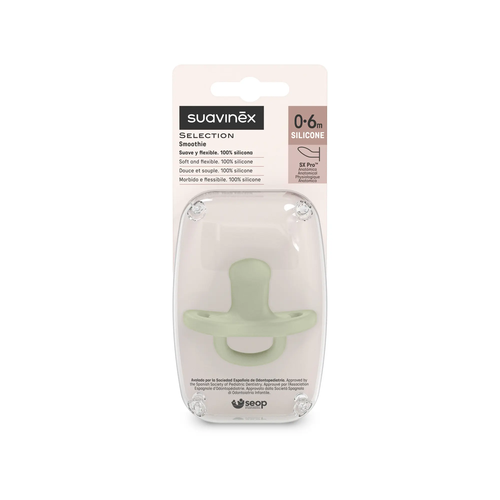 Suzetă anatomică SX Pro 0–6 m – verde | Colour Essence 3