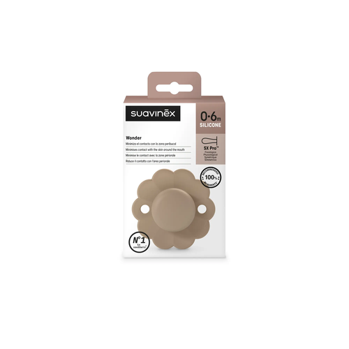Suzeta fiziologică SX Pro 0–6 luni – Cork | Wonder 4