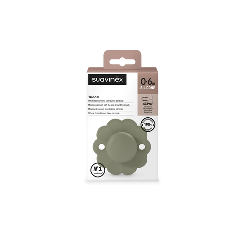 Suzeta fiziologică SX Pro 0–6 luni – Hedge Green | Wonder 4
