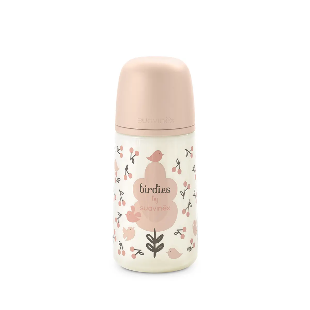Biberon SX Pro 270ml, debit mediu M - roz | Birdies 1