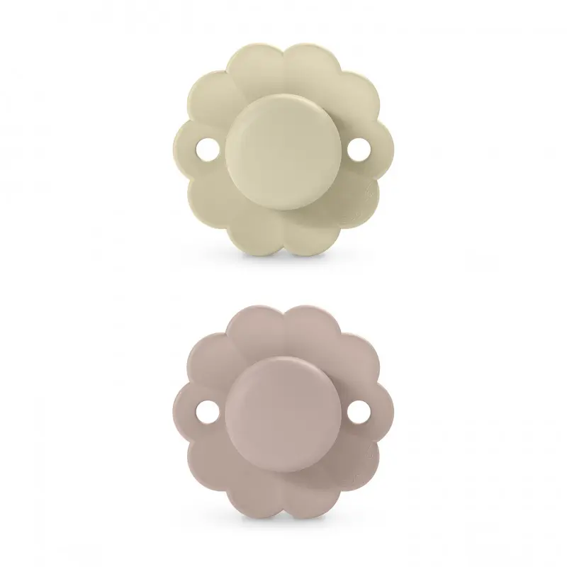 Suzeta fiziologică SX Pro 0–6 luni, 2 Buc - Whitecap Gray / Pale Mauve | Wonder 1