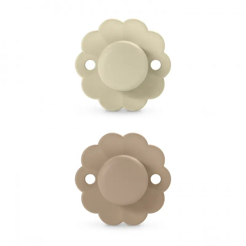 Suzeta fiziologică SX Pro 6–18 luni, 2 Buc - Whitecap Gray / Cork | Wonder 1
