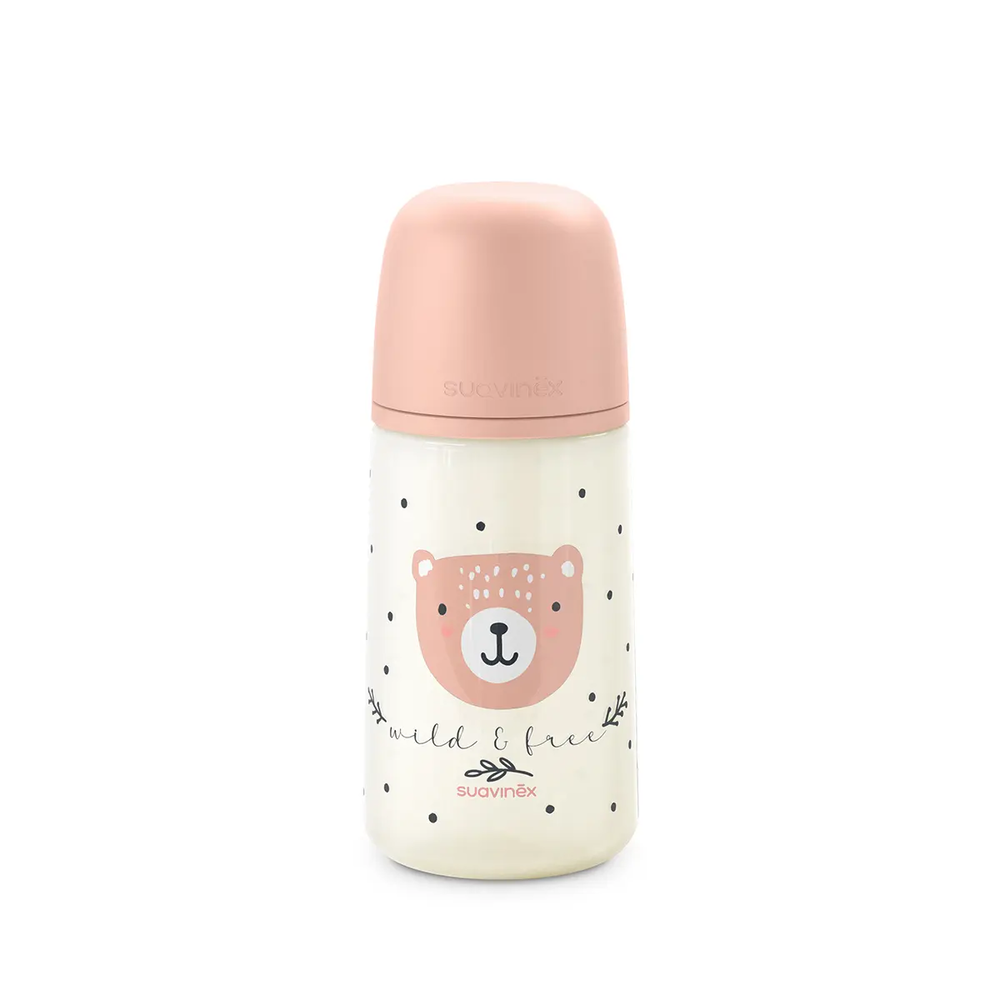 Biberon SX Pro 270ml, debit mediu M - roz | Wild & Free 1