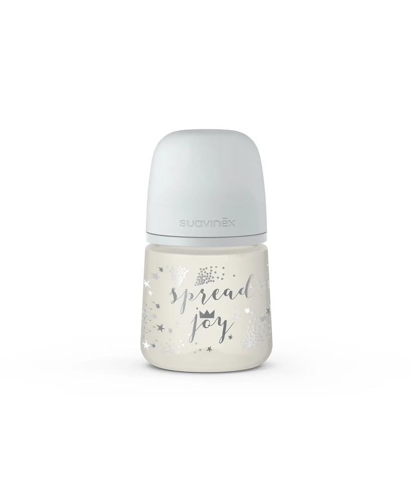 Biberon SX Pro 150ml, debit lent S –  Coroană Gri | Spread Joy 1