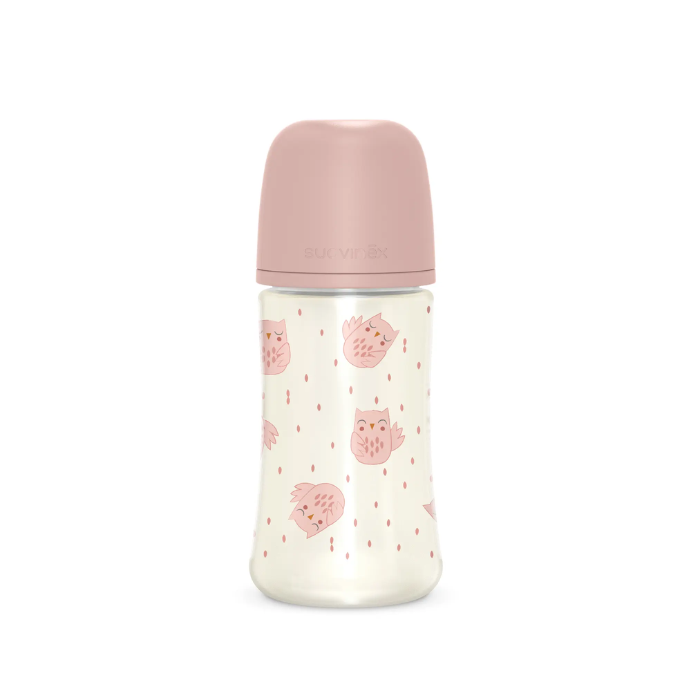 Biberon 270 ml SX Pro, debit mediu M - roz | Bonhomia 1