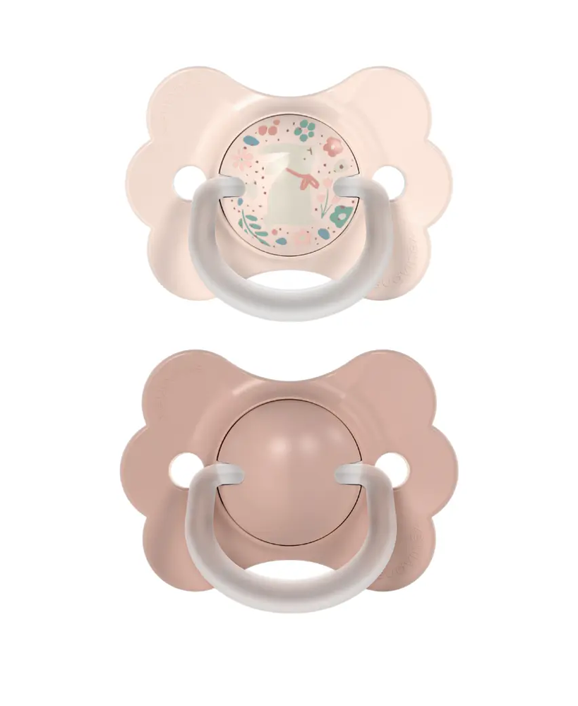 Suzeta fiziologică SX Pro 0–6 luni – fluture roz | WONDERLAND 1