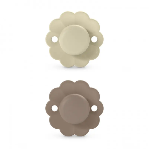 Suzeta fiziologică SX Pro 6–18 luni, 2 Buc - Whitecap Gray / Raw Umber | Wonder 1