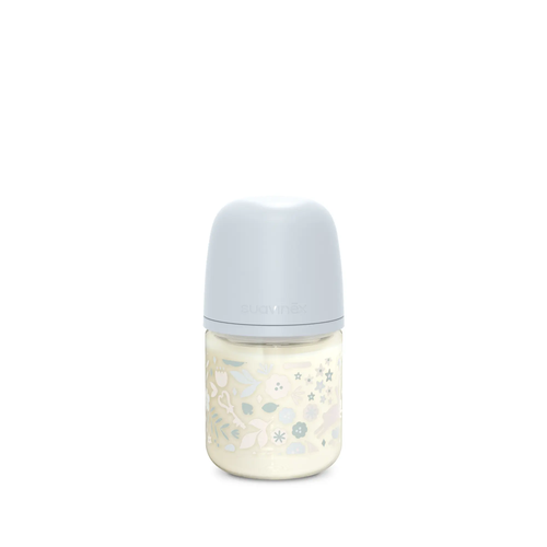 Biberon din sticlă 120 ml SX Pro, debit lent S - liberty albastru | Wonderland 1
