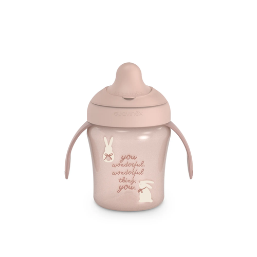 Cana de învățare anti-scurgere  200 ml - roz | Wonderland 1