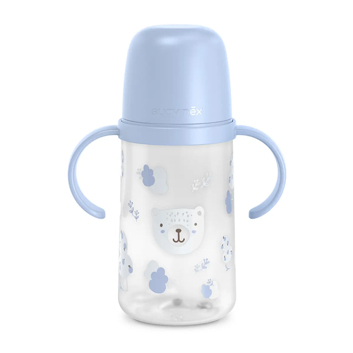 A doua cană a bebelușului – Cană de antrenament cu cioc din silicon, 270 ml - albastru | BEARS 1