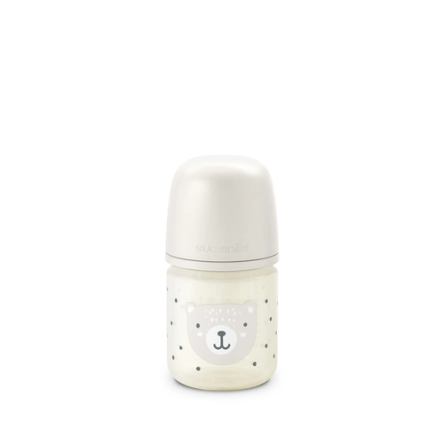 Biberon din sticlă 120 ml SX Pro, debit lent S - liberty bej | Wonderland 1